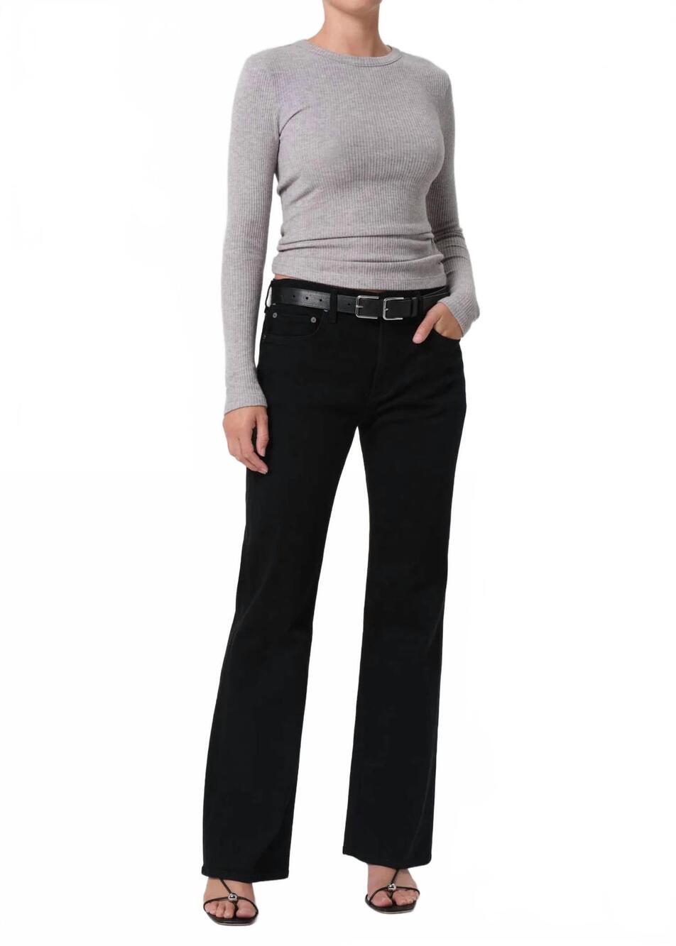 NEW CITIZENS OF HUMANITY genova low rise boot jeans in starless